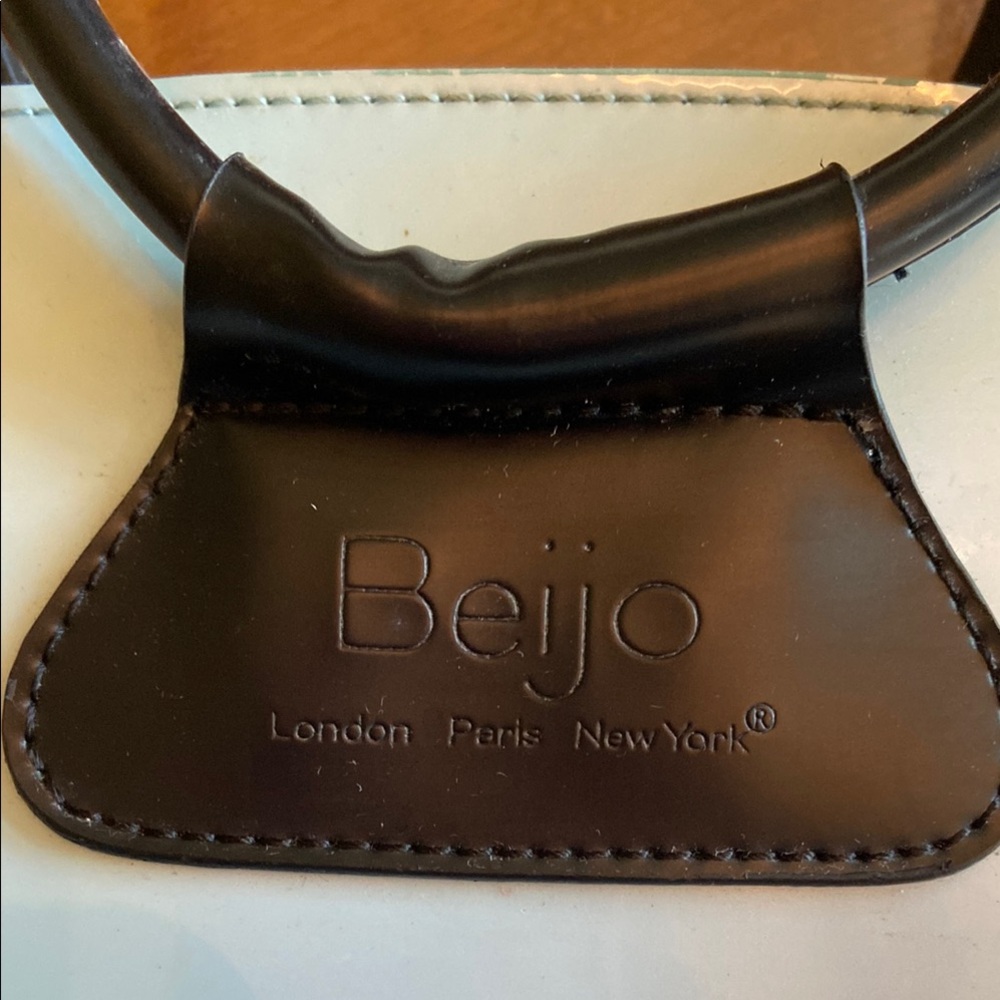 Beijo Sky Blue Tote with Black Handles - Picture 3 of 3